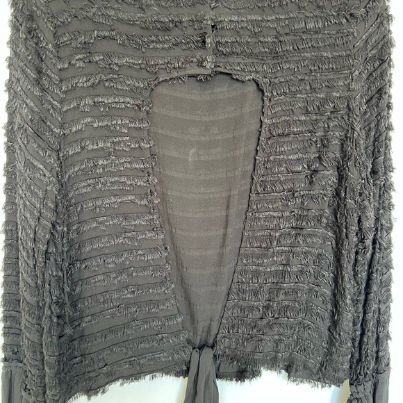 Pullover, sheer with strips of fringe - Picture 6 of 8